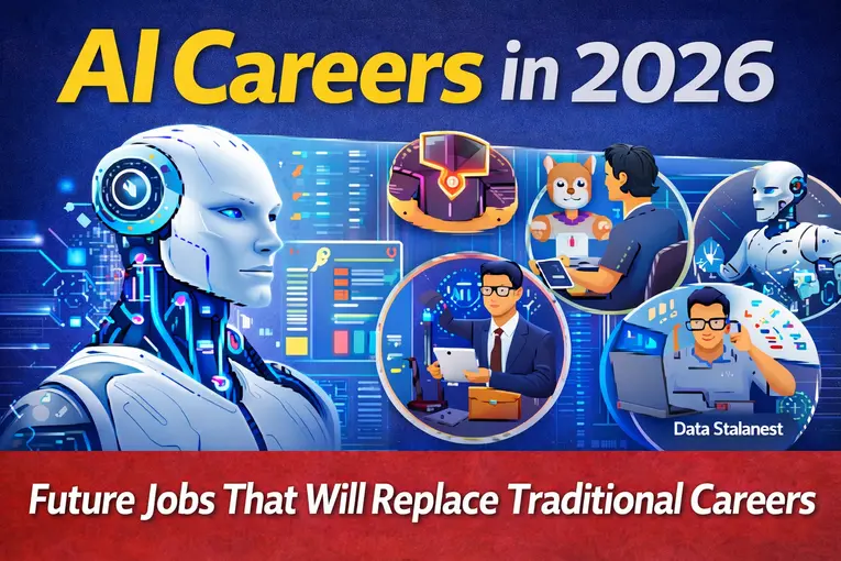 AI Careers 2026, Future Jobs 2026, Artificial Intelligence Careers, High Paying Jobs 2026, AI Jobs in India, Future Technology Careers, Data Science Jobs, Machine Learning Engineer, Robotics Engineer, AI Developer, Tech Careers After 12th, Future Scope of AI, Jobs Replacing Traditional Careers, Digital Careers 2026, Emerging Careers